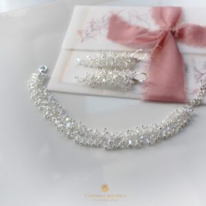 SARA bransoletka i kolczyki Crystal AB