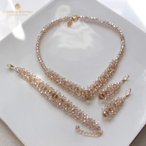 Zestaw biżuterii w kolorze złotym NORA