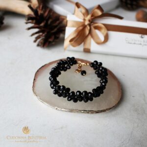 Bransoletka czarna kryształowa z kolekcji RIO RIO II AYRA