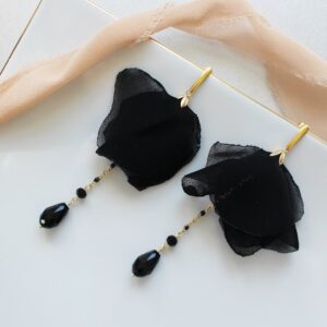 Czarne kolczyki z kolekcji ANA