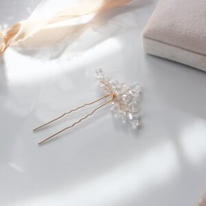 Delikatna złota kokówka z kryształkami