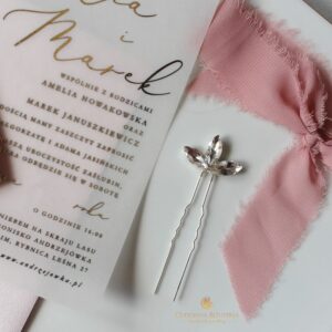 Srebrna kokówka z kryształami kolekcja GLAM