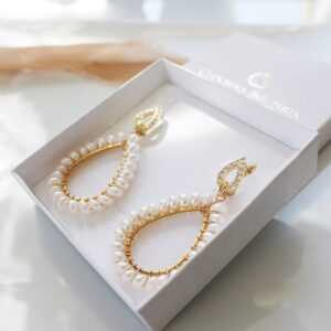 Kolczyki z perłami naturalnymi BLANKA