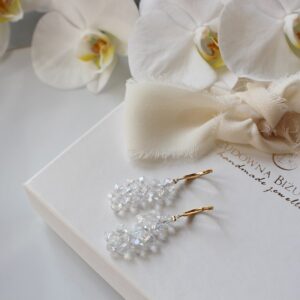 Kryształowe kolczyki RIO Crystal AB z lekkim połyskiem