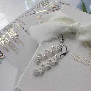 Kolczyki ślubne z kolekcji EMMA II