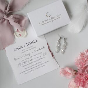 Kolczyki Crystal AB BELL II srebrne