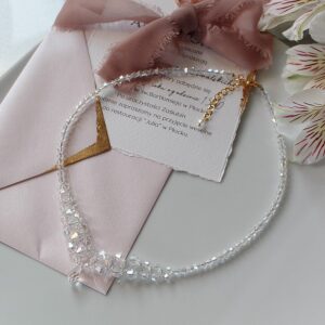 Naszyjnik ślubny ELL z zapięciem w kolorze złota