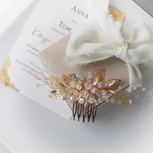 Grzebyk do włosów z listkami WALERIA