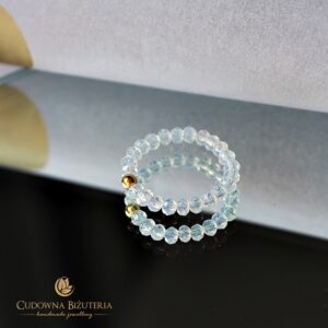 Pierścionek opal i złoto