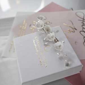 Spinka ślubna do fal z kwiatuszkami FLORINES