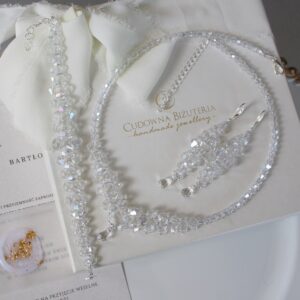 Zestaw biżuterii ślubnej ELL z naszyjnikiem