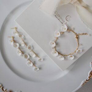 FLORINESSA bransoletka i kolczyki z motywem kwiatowym