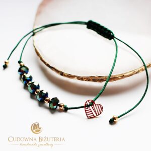 Bransoletka z kryształkami i złota stal szlachetna kolekcja MINI