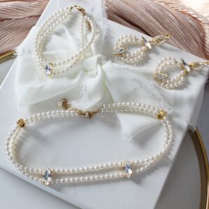 Zestaw biżuterii DAFNE choker, bransoletka, kolczyki