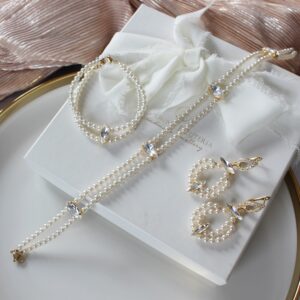 Zestaw biżuterii DAFNE choker, bransoletka, kolczyki