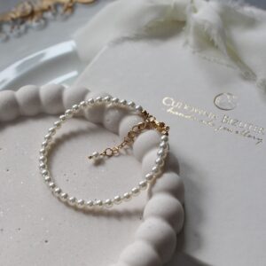 Bransoletka ślubna z perełkami jeden sznur pereł do KAMELIA, VIV