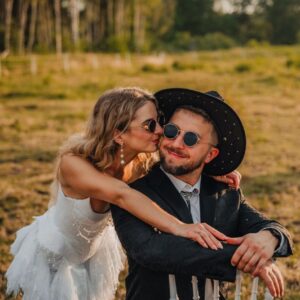 Długie kolczyki ślubne z perłami VIVIENNE